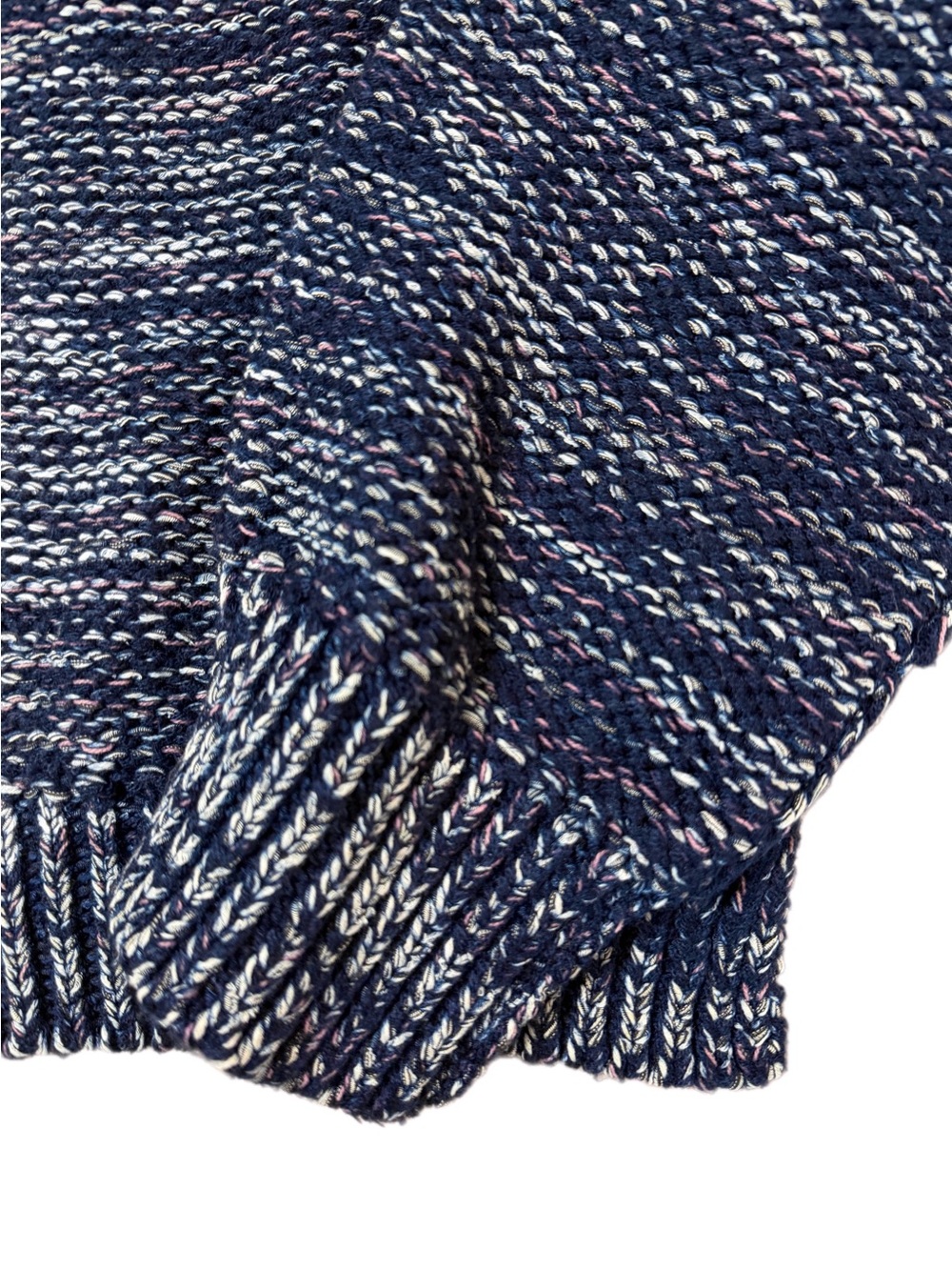 Pilcro Mega Henley Sweater in Navy Size M - Picture 9 of 11
